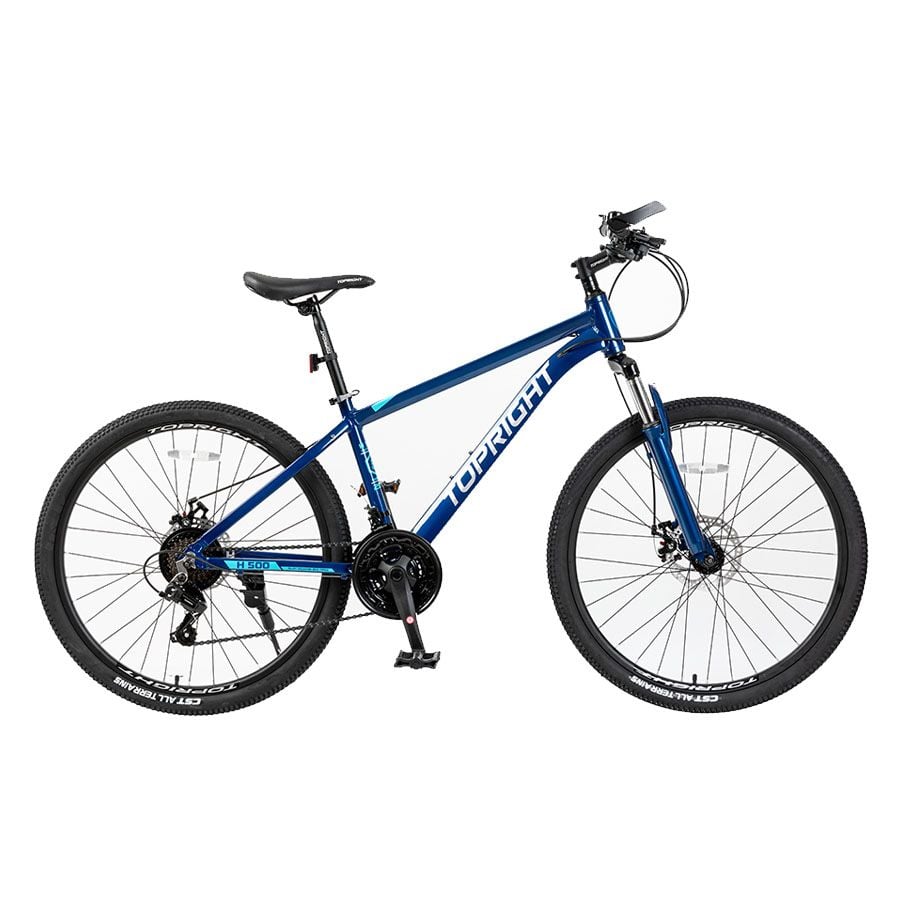 Xe đạp địa hình MTB Topright H500 phanh đĩa bánh 26 Icnhs (xanh dương)
