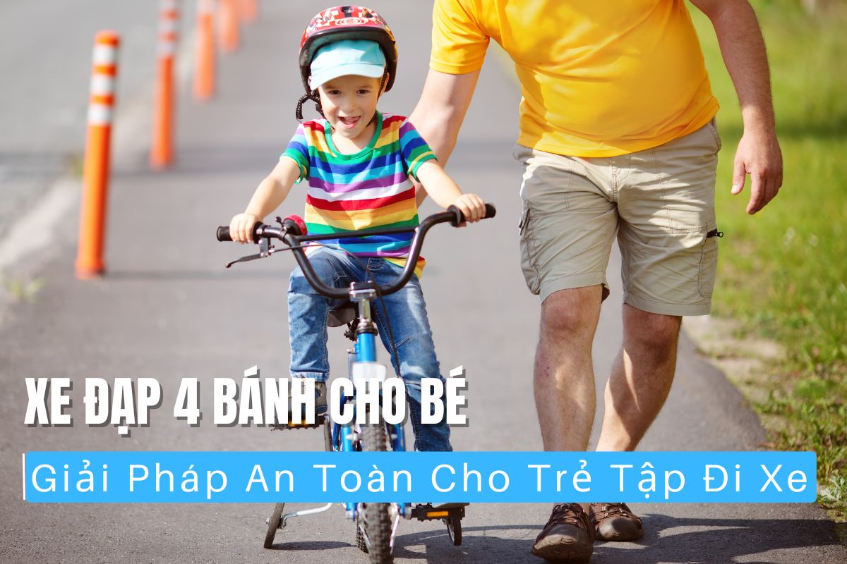 Top các mẫu xe đạp 4 bánh cho trẻ em giá tốt