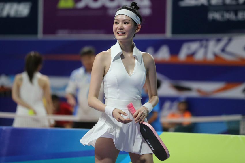 hot girl ca sĩ Hiền Hồ pickleball