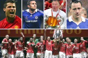 Năm 2008, đội bóng nào vô địch UEFA Champions League sau loạt sút luân lưu với Chelsea?