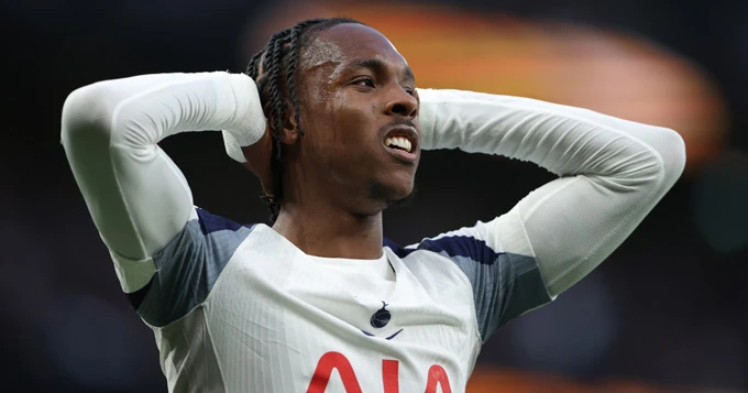 Số liệu thống kê về Man Utd gặp Tottenham